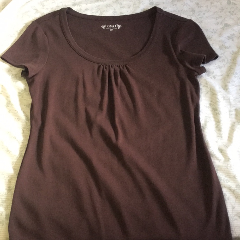 Cato medium brown blouse.
